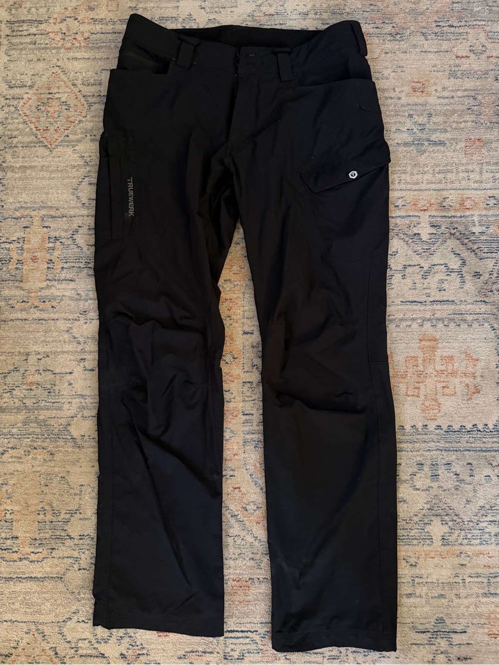 Men's Truewerk Black Cargo Pants with Utility Pockets